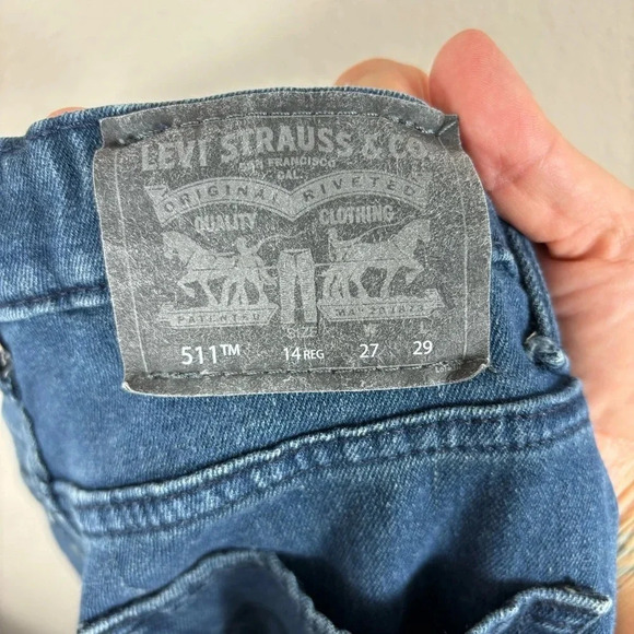 Levis Performance 511 Slim Boy Blue Jeans - Picture 12 of 13